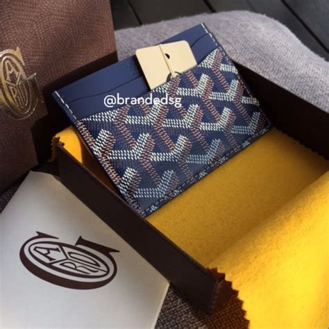 goyard card holder royal blue|goyard saint sulpice card holder.